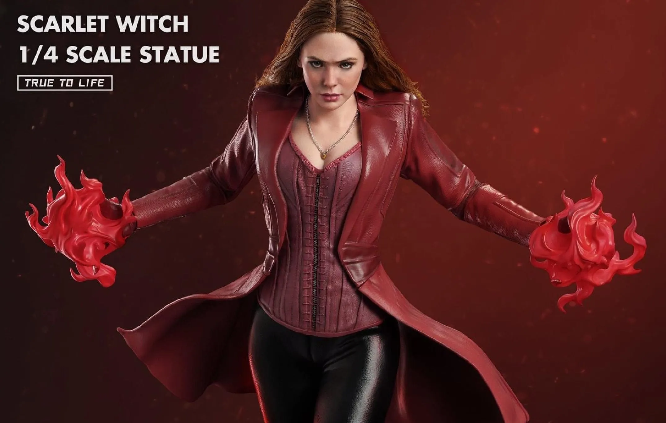 PVC Product Fashion Doll Scarlet Witch (Elizabeth Olsen) 1/4 Scale Hyperreal Statue
