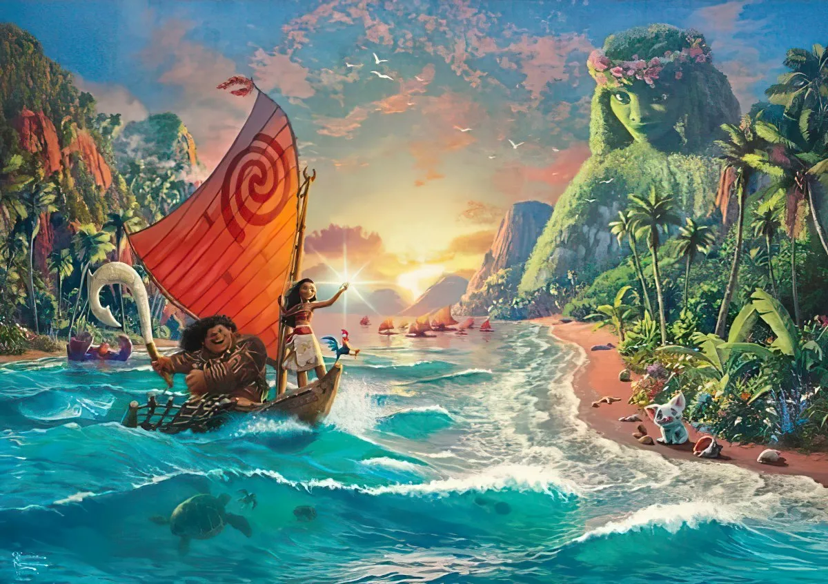 Mathematical Model Action Pose Schmidt 58030??Moana - Vaiana??1000 Pieces Jigsaw Puzzle