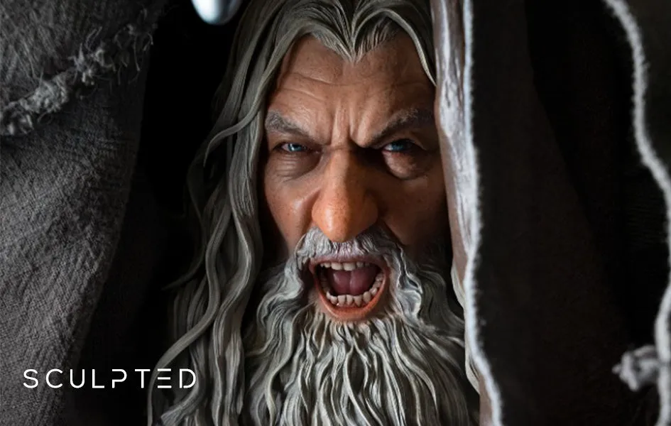 Gandalf the Grey 1/2 Scale Premium (SCULPTED HEAD) Statue Vinyl Display Constant Companion