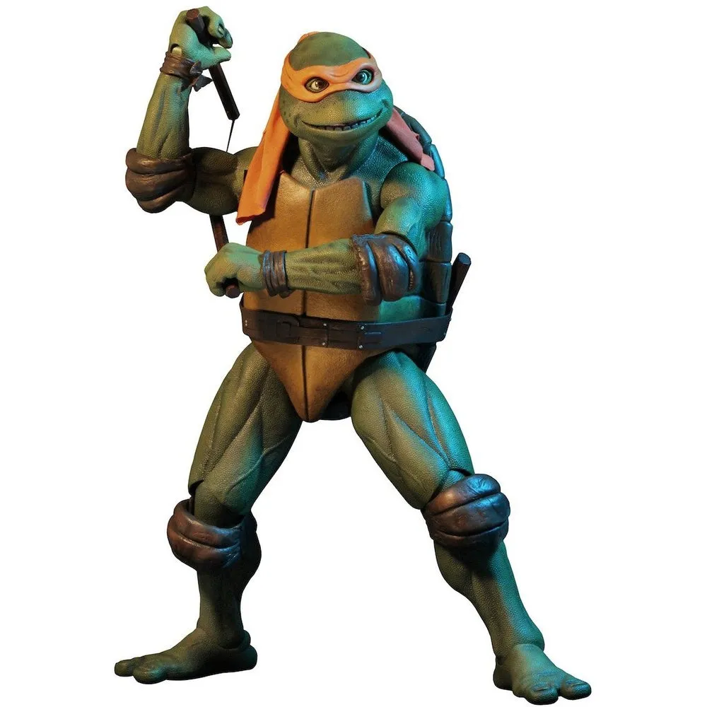 TMNT Michelangelo 1:4 Scale Figure (1990 Movie Version) by NECA Cyborg Design