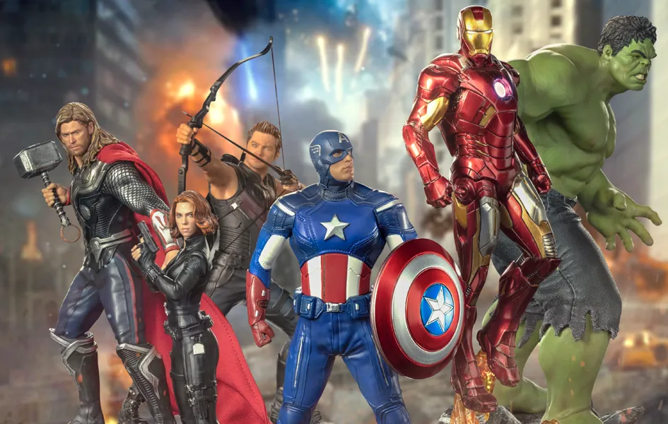 Non toxic Battle of NY - Avengers Bundle BDS Art Scale 1/10