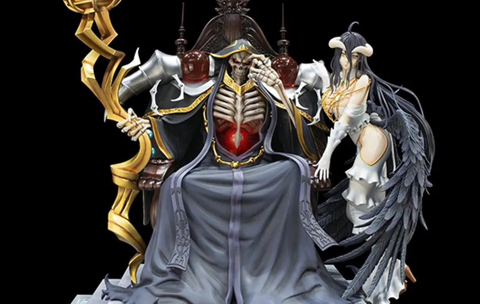 Ainz Ooal Gown & Albedo 1/4 Scale Statue SET Instagram Worthy Exhibition Ready