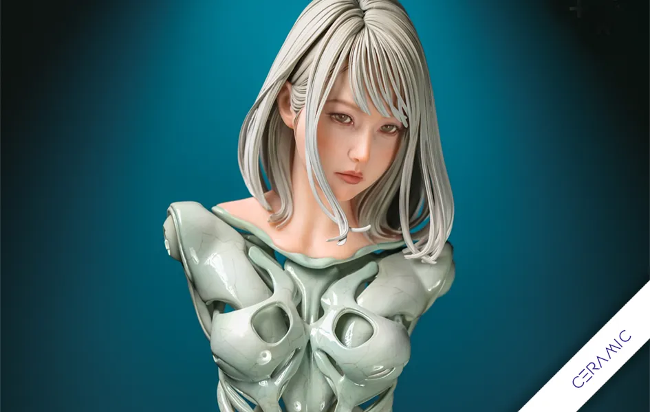 Multiple Accessories Famous Painting Black Label Collection - Android HB 01 (Ceramic) Statue