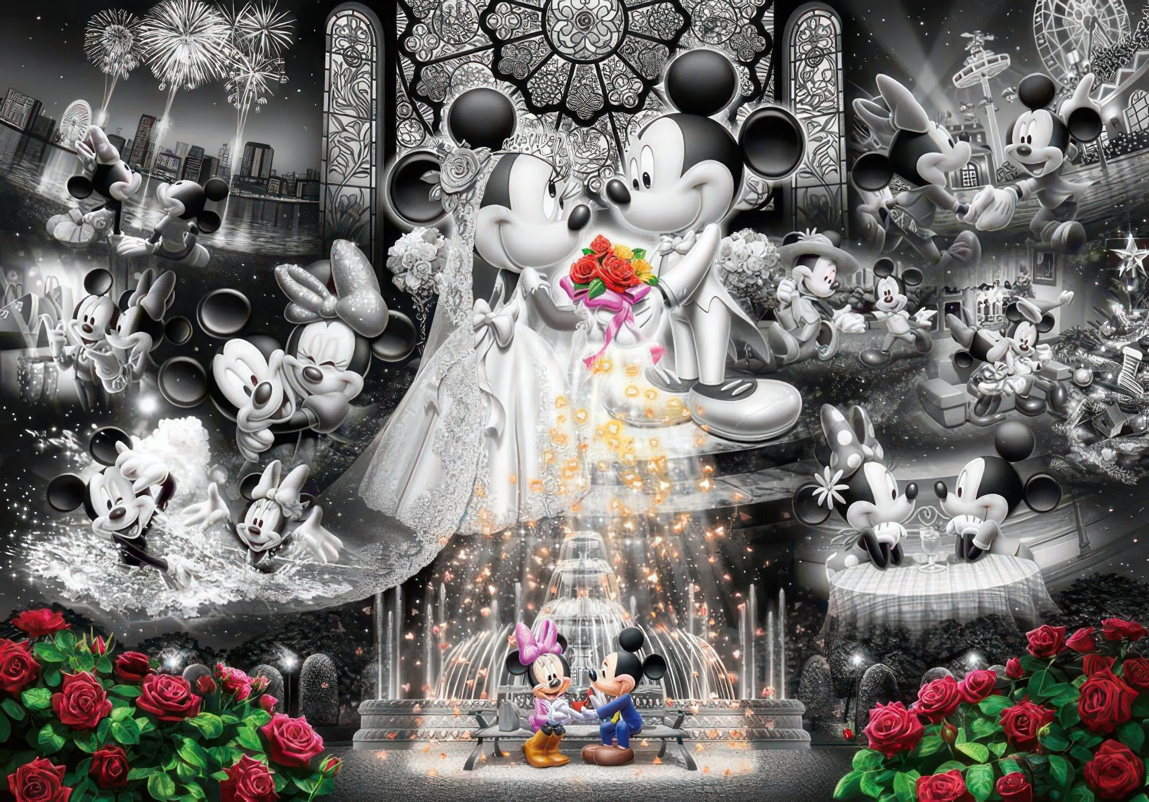 Metaverse Asset Modular Design Tenyo DF-1000-111??Eternal Vow ~Wedding Dream~??1000 Pieces Jigsaw Puzzle