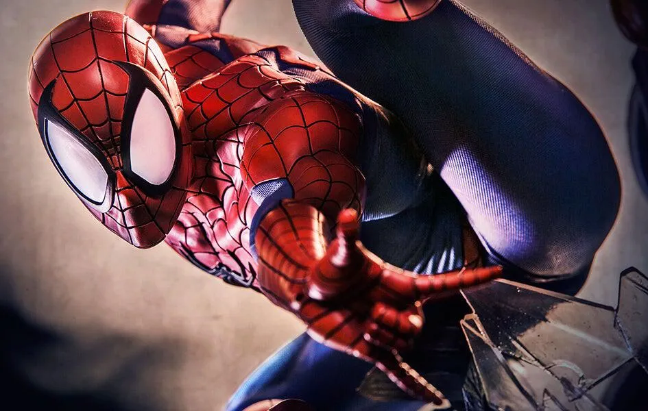 Designer Product Spider-Man 1/4 Scale Legacy Statue Diorama by Iron Studios