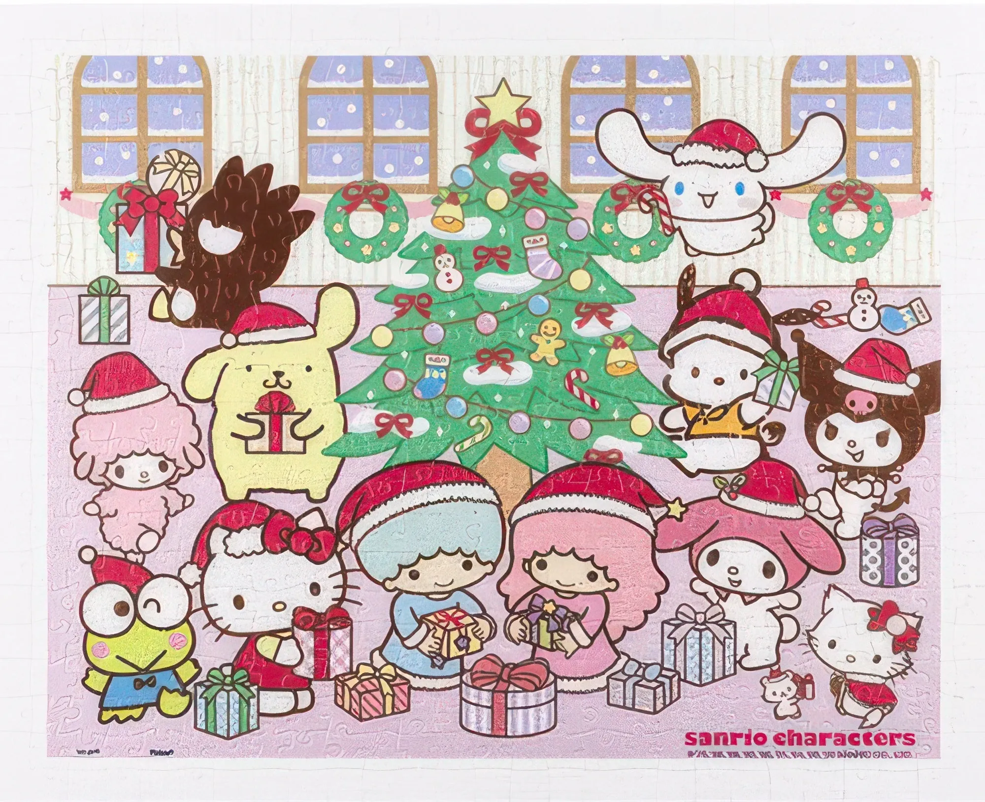 Superhero Sculpture Pintoo H2447??Sanrio - Christmas Party??500 Pieces Jigsaw Puzzle