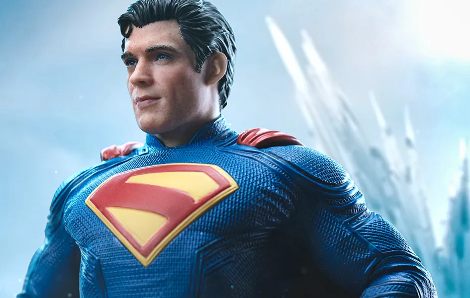 Painted Model PC Game Superman: Legacy - Superman & Krypto Art Scale 1/10