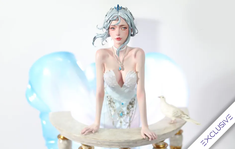 Legendary Status Porcelain Doll Ghostblade - Looking Ahead (Exclusive Ed.) 1/4 Scale 3D Wall Statue