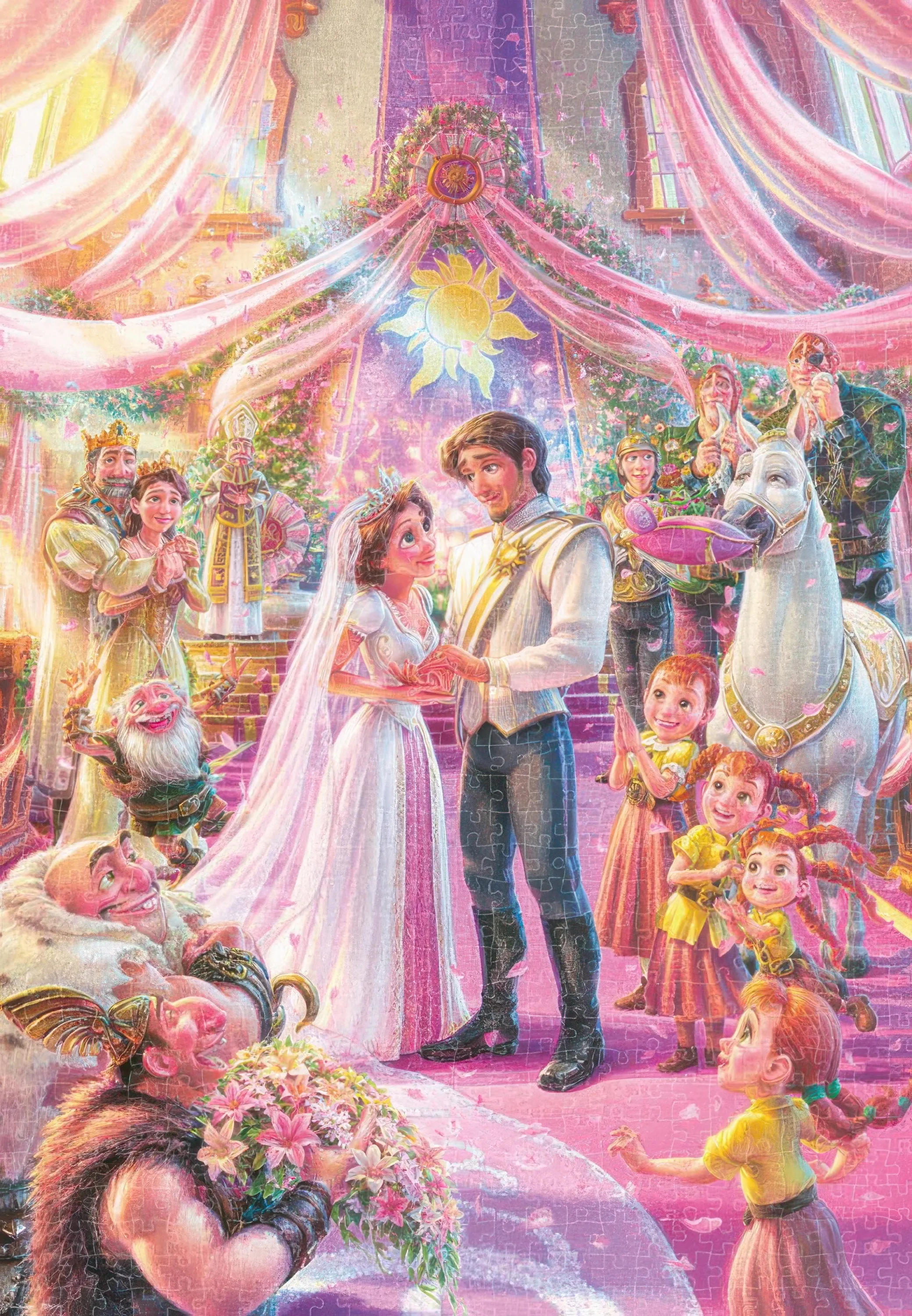 Light Up Feature Tenyo D-1000-886??A Happy Wedding??1000 Pieces Jigsaw Puzzle