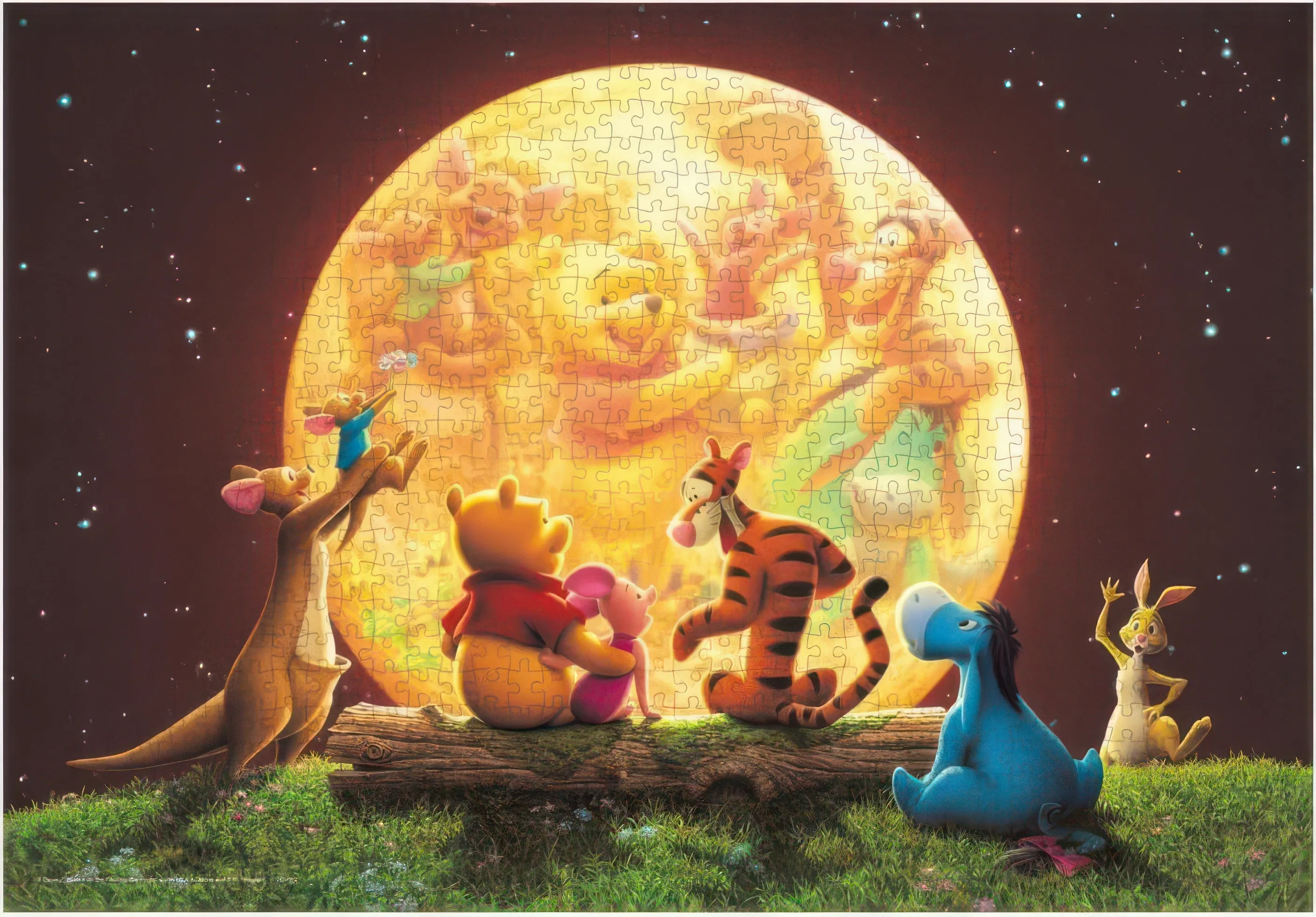 Tenyo D-1000-890??Moonlight Party (Winnie the Pooh)??1000 Pieces Jigsaw Puzzle Character Decor Art Decor