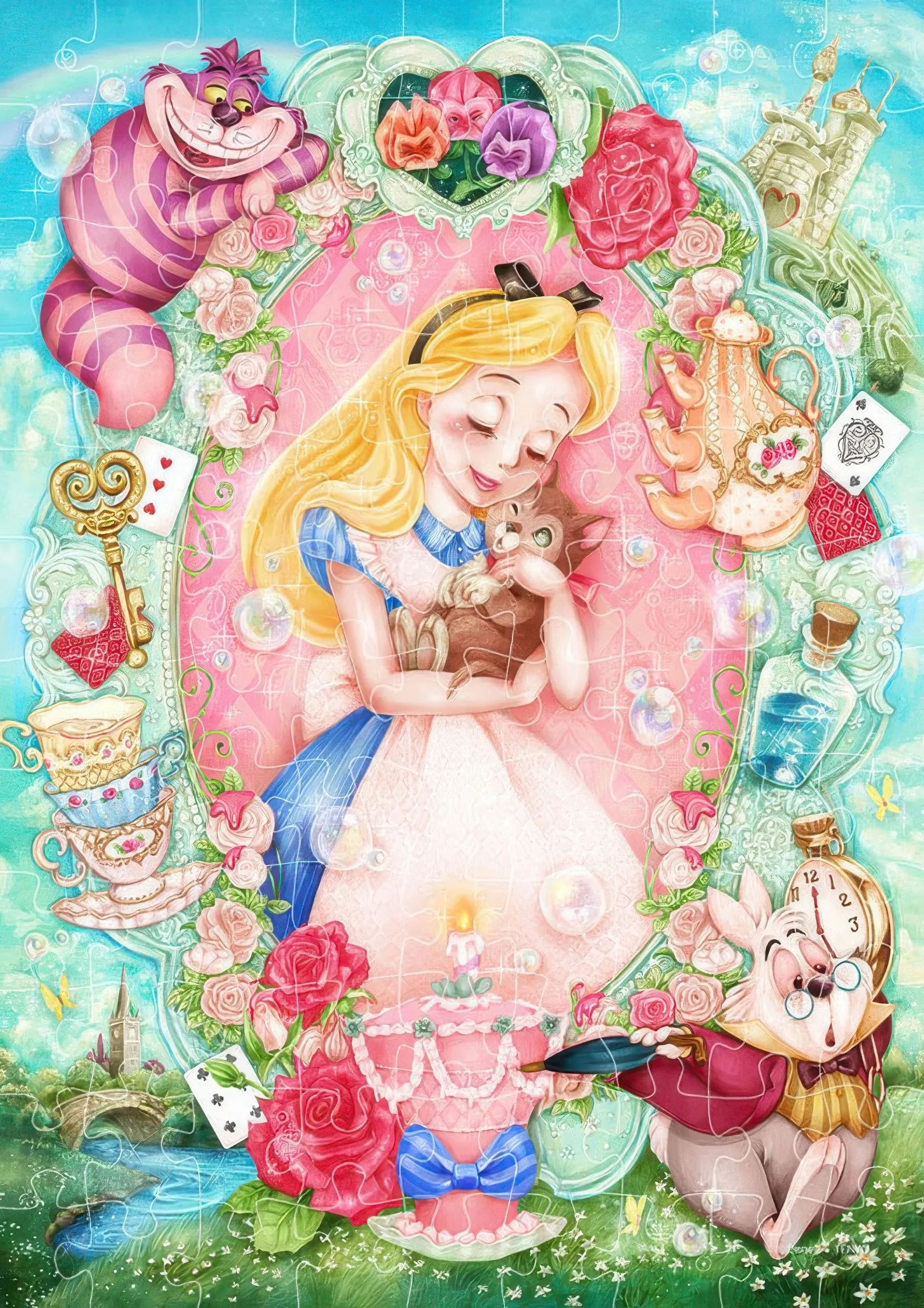 Tenyo D-108-012??Beloved Warmth (Alice)??108 Pieces Jigsaw Puzzle Steampunk Gadget