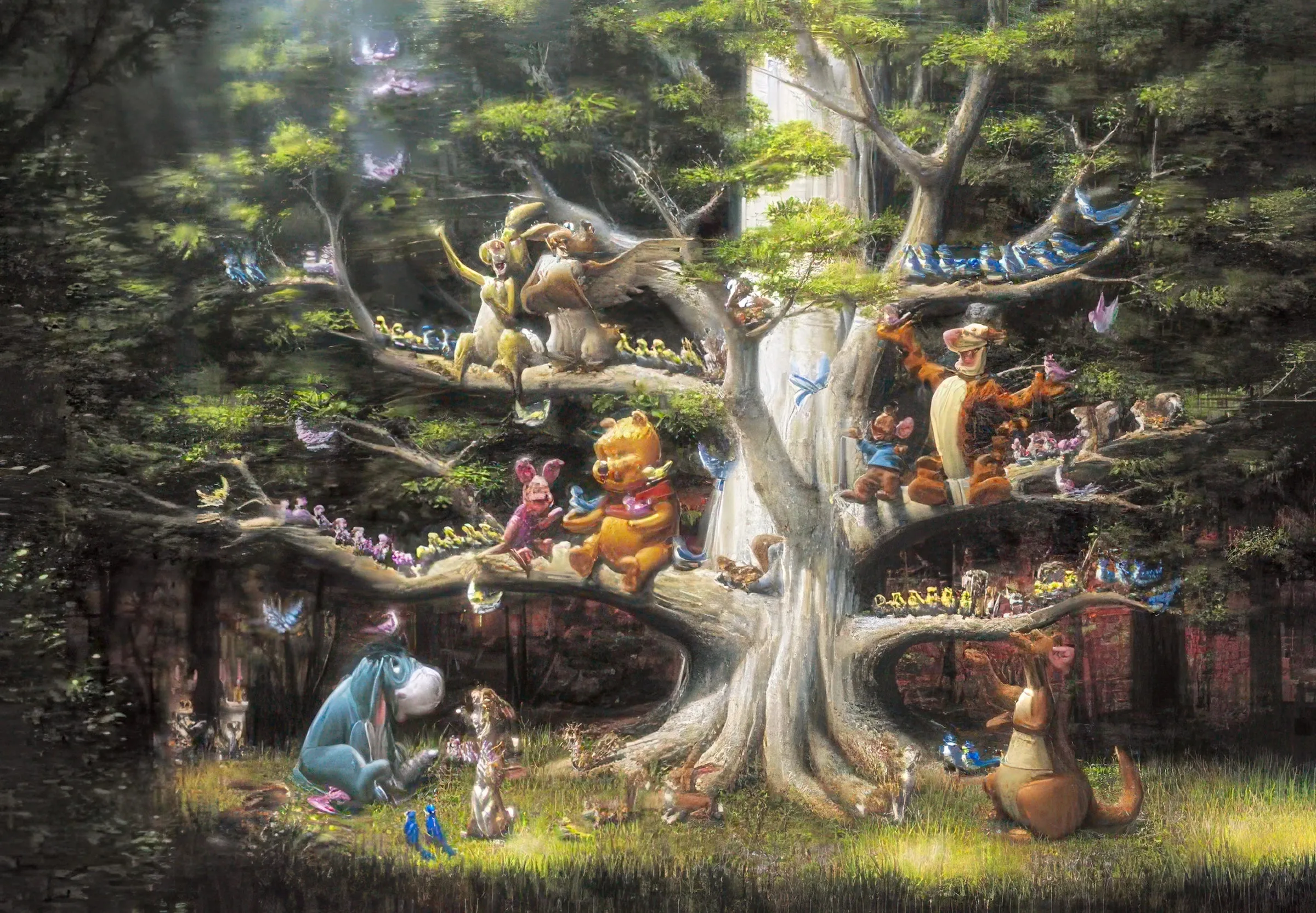 Independent Artist Tenyo D-2000-526??Sanctuary of Light and Song??2000 Pieces Jigsaw Puzzle