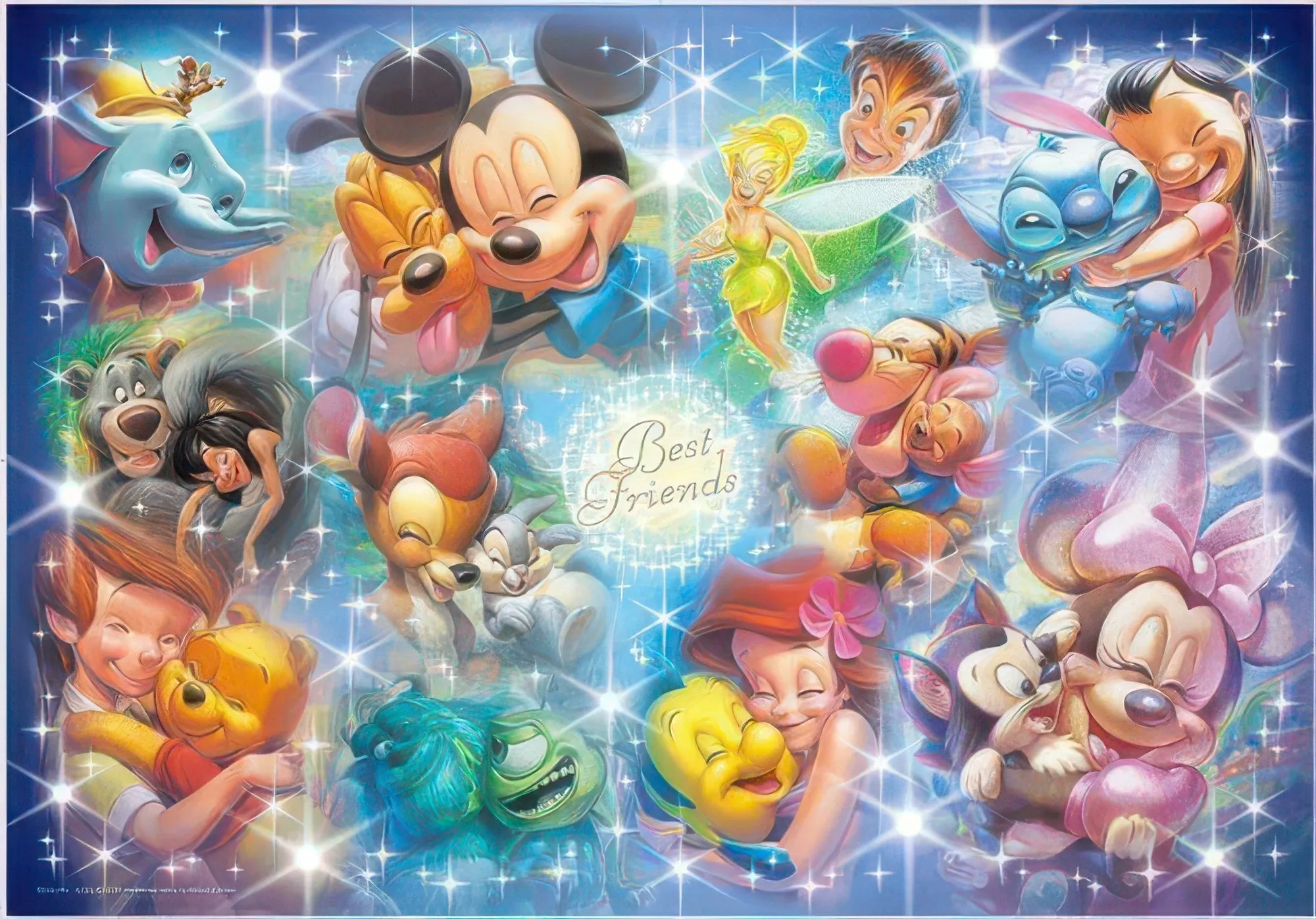 Movie Unit Tenyo DG-2000-545??Art Collection Best Friends??2000 Pieces Jigsaw Puzzle