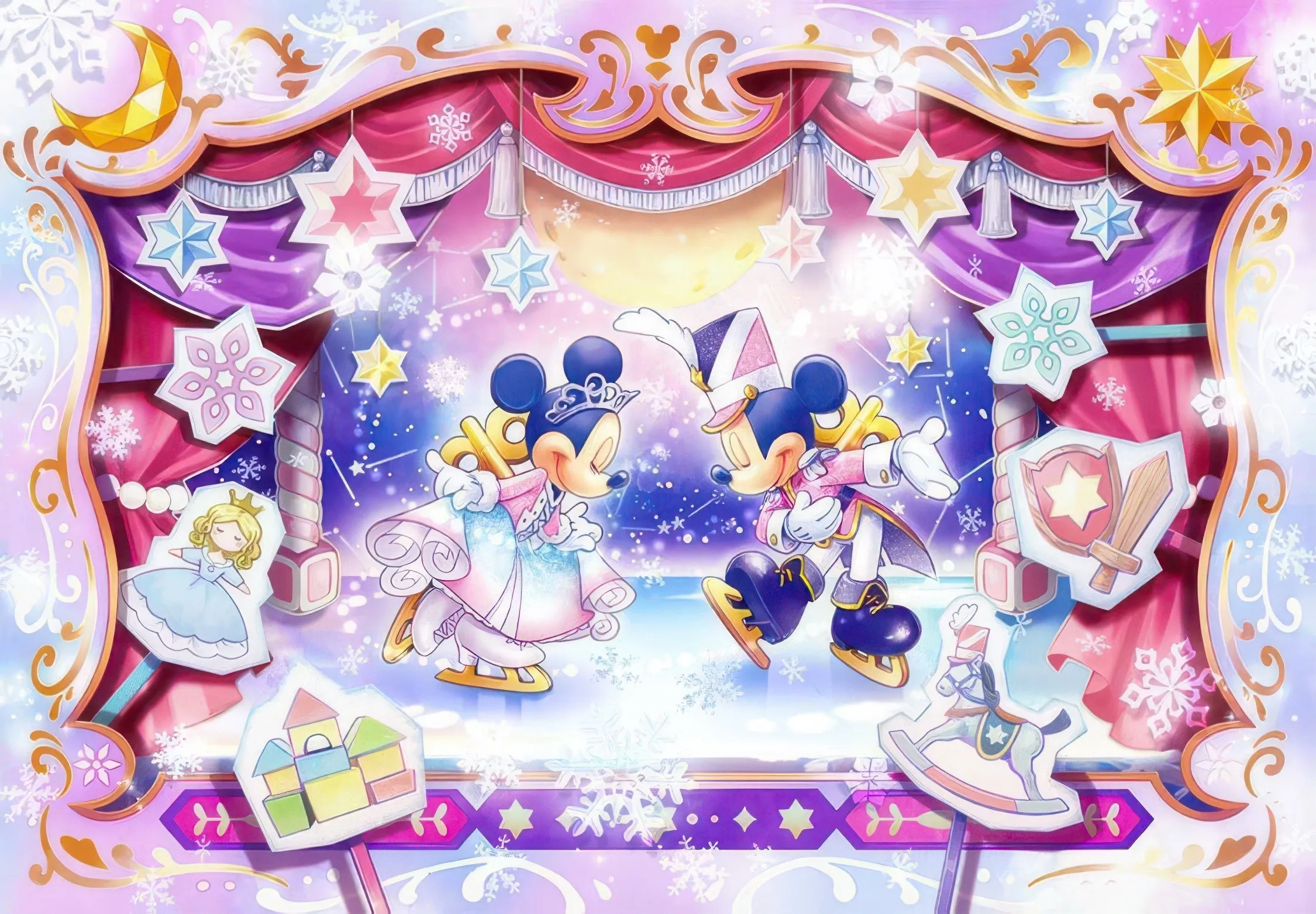 Tenyo DPG-500-591??Ice Show in the Toy Kingdom??500 Pieces Jigsaw Puzzle Cyborg Design