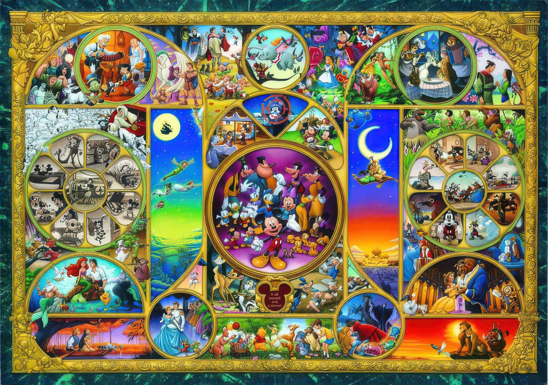 Special Color Tenyo DW-1000-260??Disney Character World??1000 Pieces Jigsaw Puzzle
