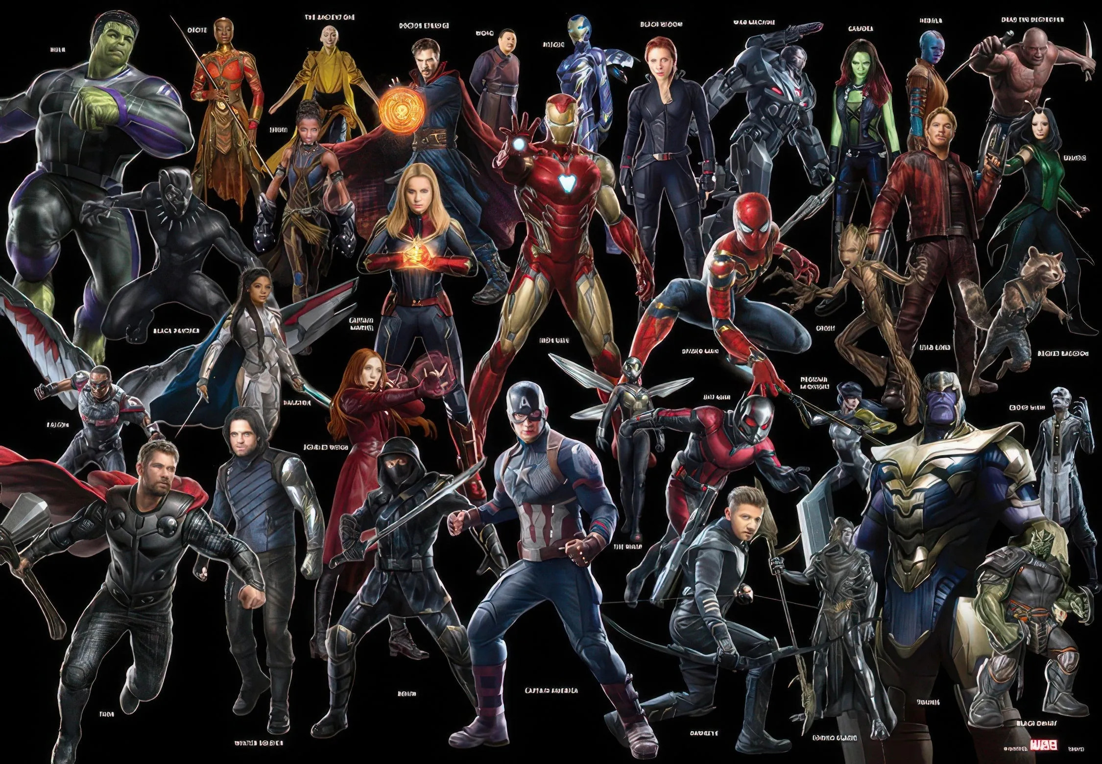 Designer Merchandise Tenyo R-1000-630??Marvel Great Characters??1000 Pieces Jigsaw Puzzle