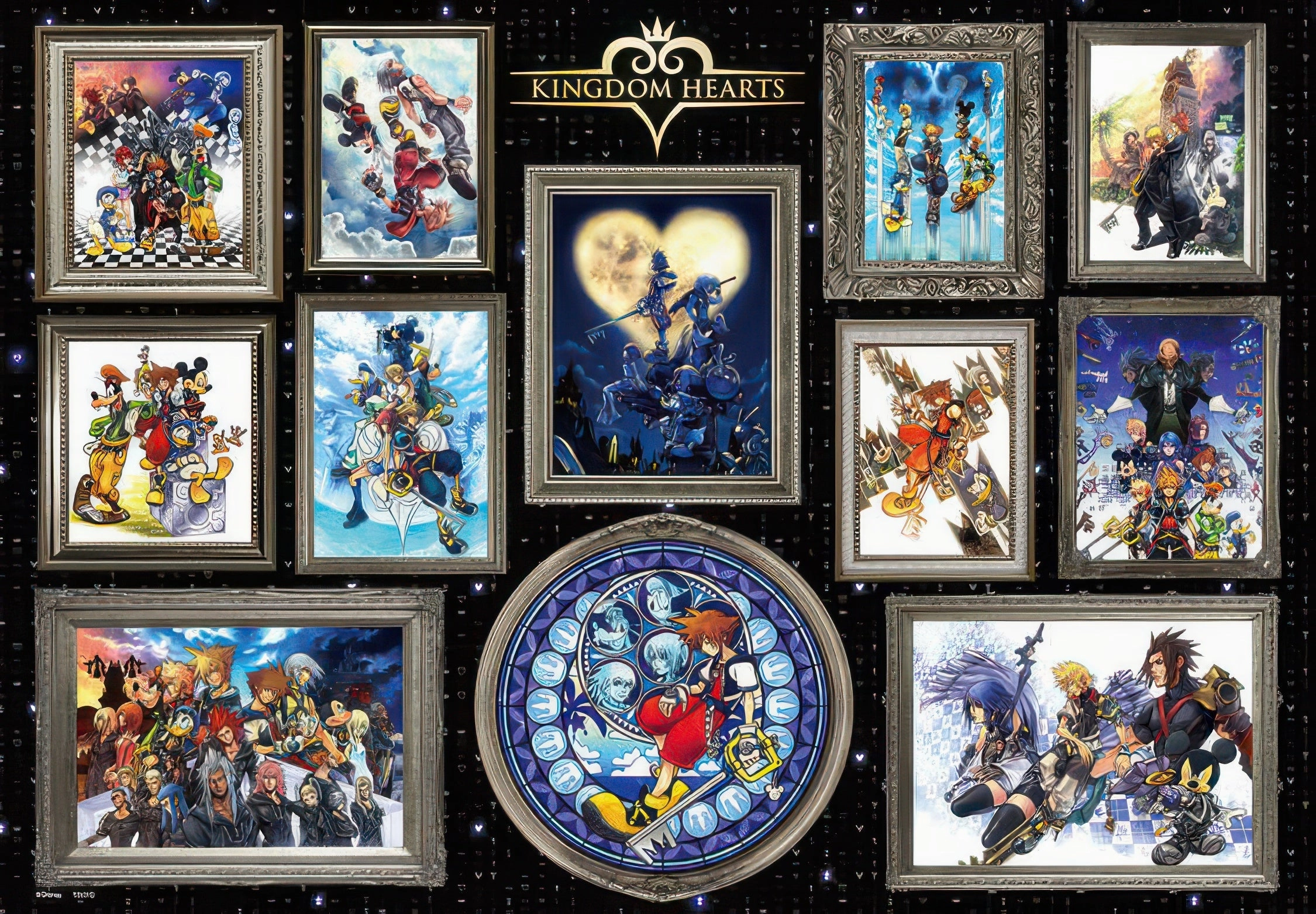 Fast shipping Anime Collection Tenyo D-1000-051??Kingdom Hearts Art Collection??1000 Pieces Jigsaw Puzzle