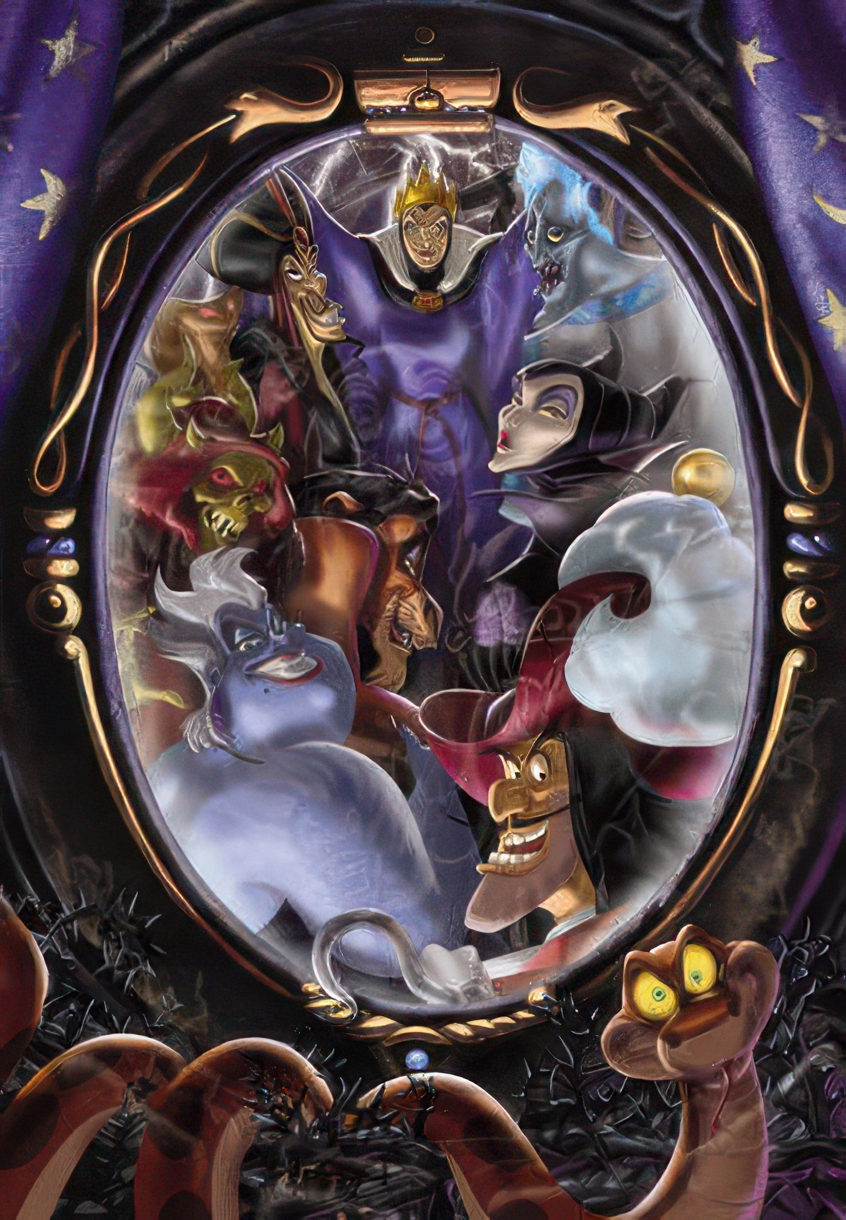 Tenyo D-1000-223??Villains: Terrifying Transformation??1000 Pieces Jigsaw Puzzle Premium product