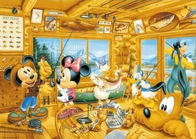 Superhero Model Tenyo D-1000-296??Lakeside Cottage??1000 Pieces Jigsaw Puzzle