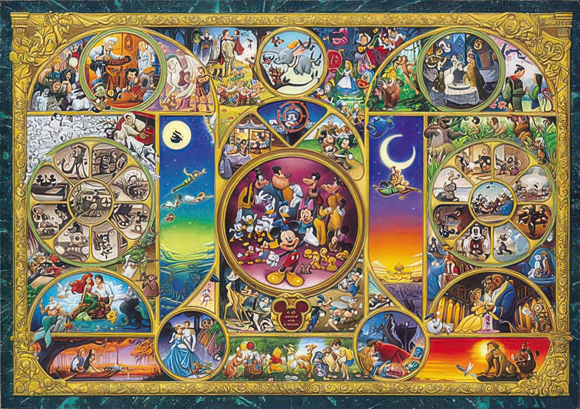 Tenyo D-1000-301??Disney Character World??1000 Pieces Jigsaw Puzzle Limited Item Shareable Content