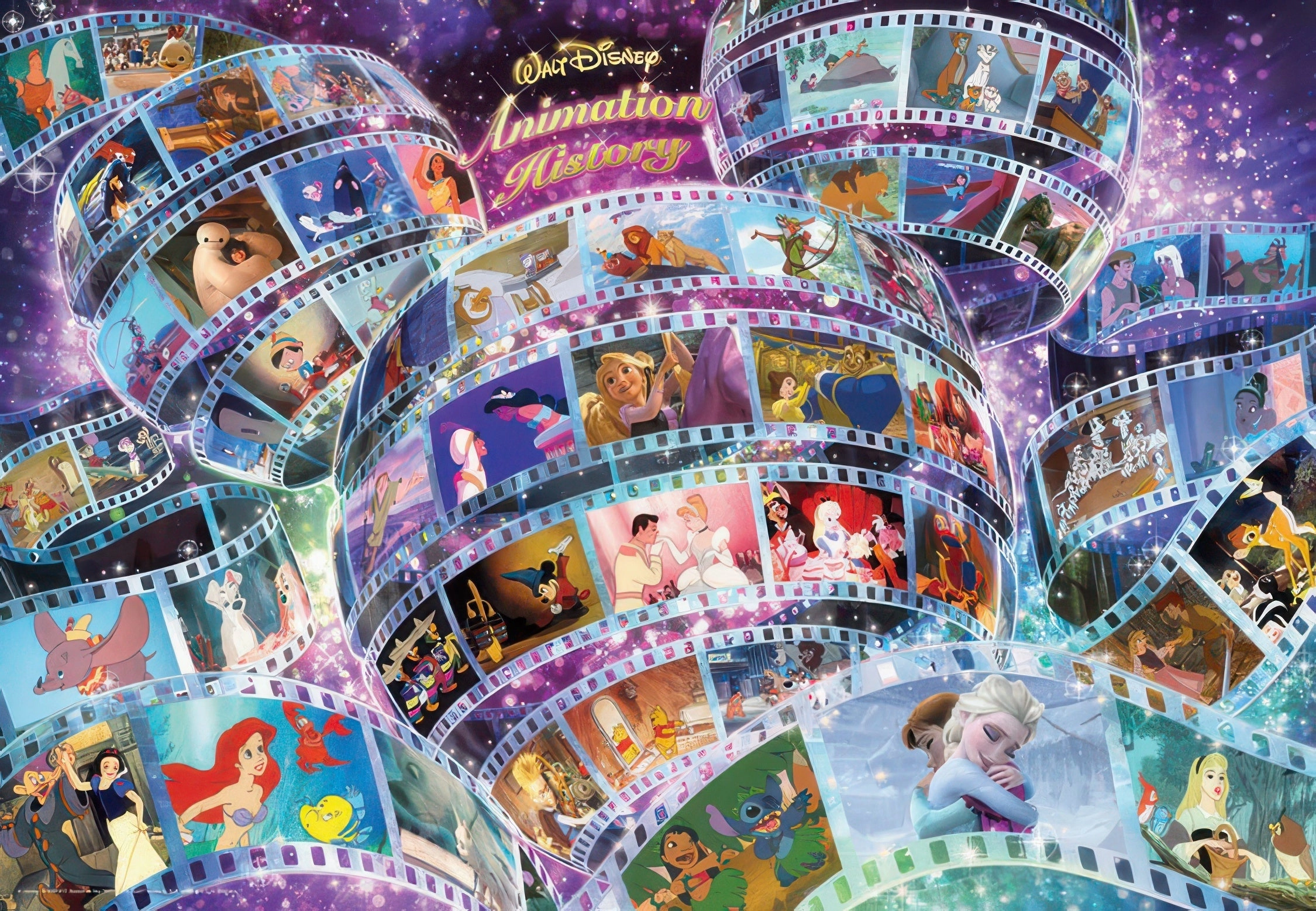 Tenyo D-1000-461??Disney Animation History??1000 Pieces Jigsaw Puzzle Recycled plastic