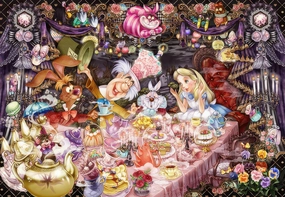 Tenyo D-1000-495??Never-Ending Dream Tea Party??1000 Pieces Jigsaw Puzzle Party Decoration Personalized Exhibit