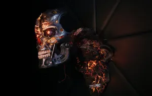 Terminator 2 T-800 Battle Damaged Bust Community Member Tropical theme