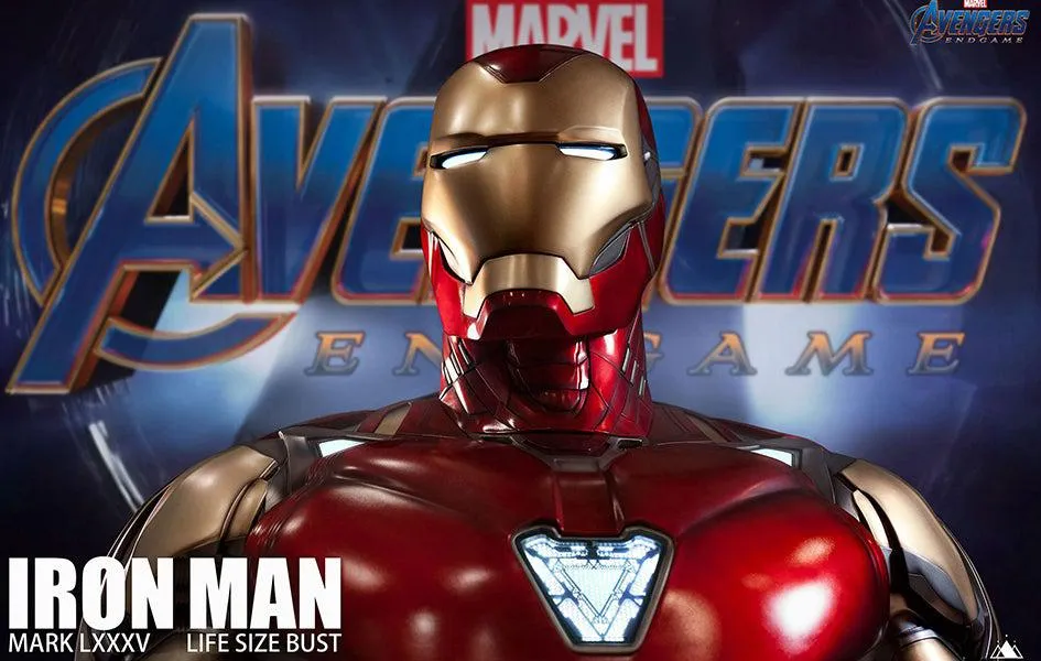 Iron Man LXXV Mark 85 1:1 Life-Size Bust Collector's Market Extinct Creature