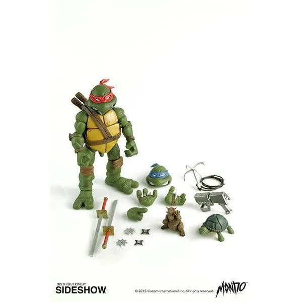 TMNT LEONARDO 1/6 SCALE COLLECTIBLE FIGURE by MONDO TEES Narrative Display Steampunk Gadget