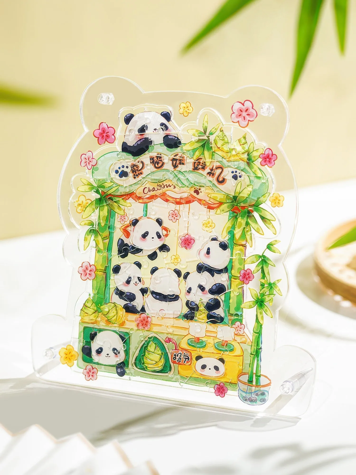 Traditional Craft Toi World 10424??Panda Claw Machine??70 Pieces Display Puzzle