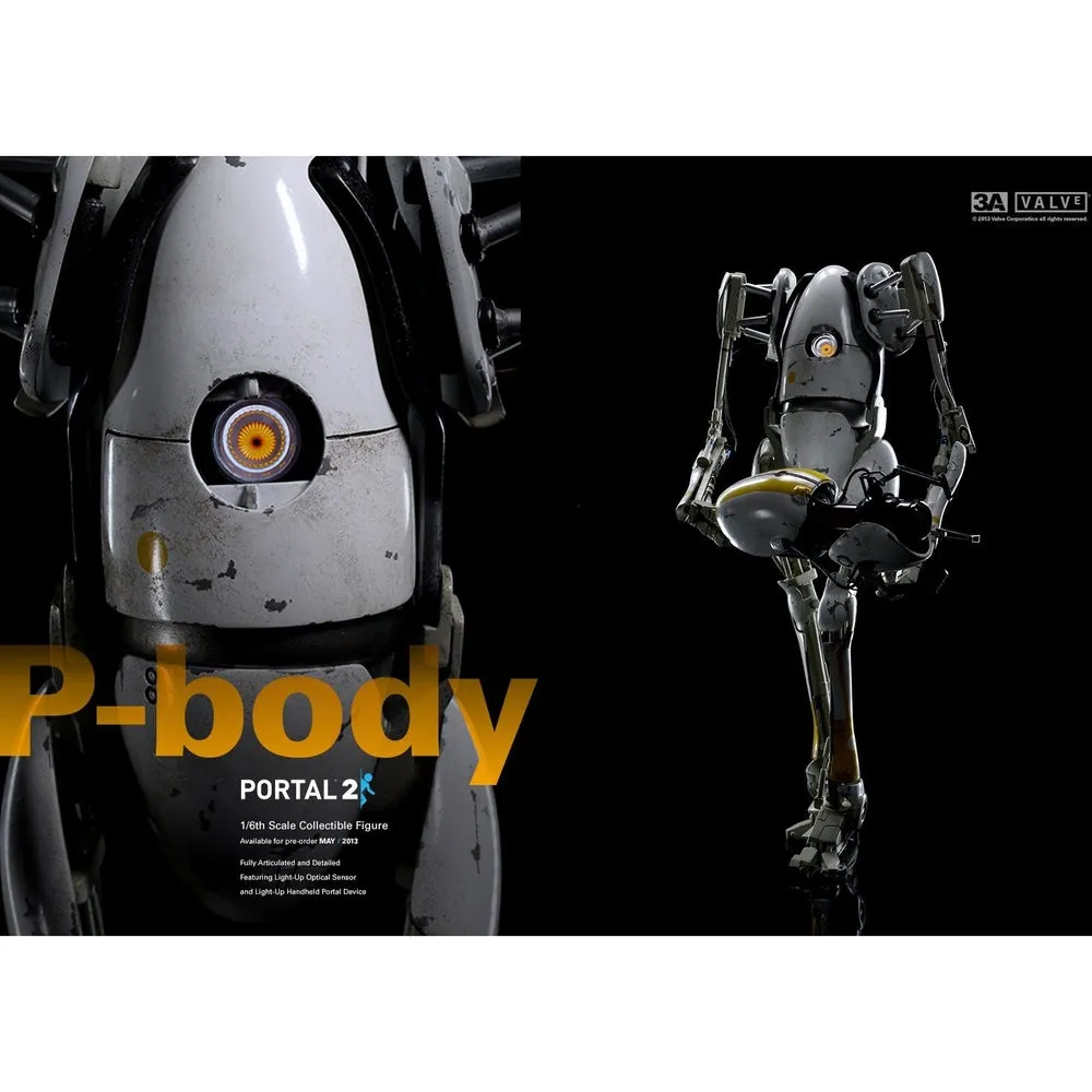 Miniature Collection Valve Portal 2 P-BODY 1:6 Scale Figure by 3A