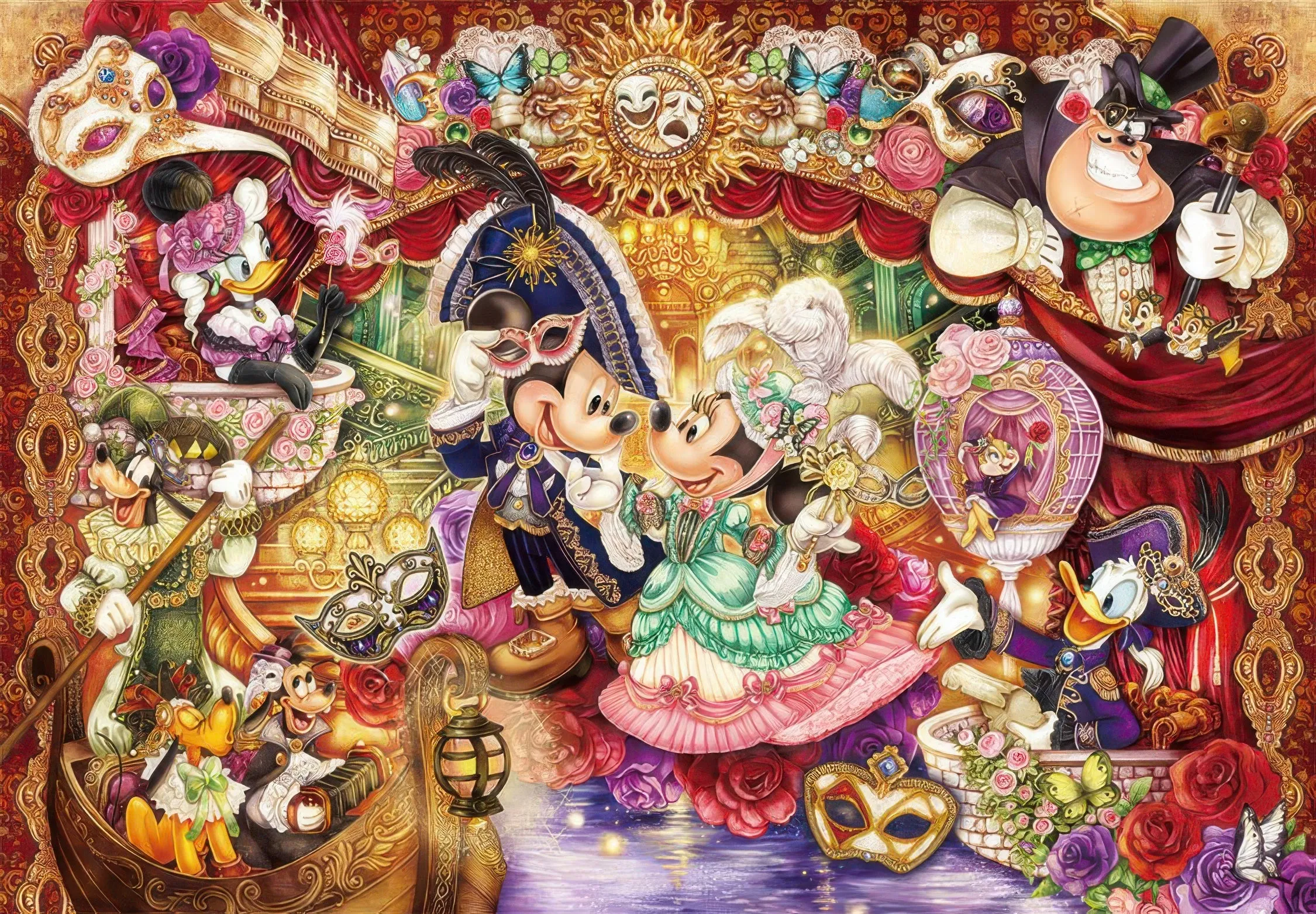 Tenyo DP-1000-032??Invitation to a Grand Masquerade??1000 Pieces Jigsaw Puzzle Vinyl Goods Holiday themed