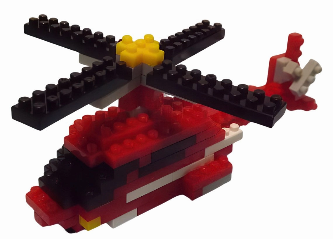 Anime Decor Daiso PB0036??Helicopter??112 Pieces Mini Block