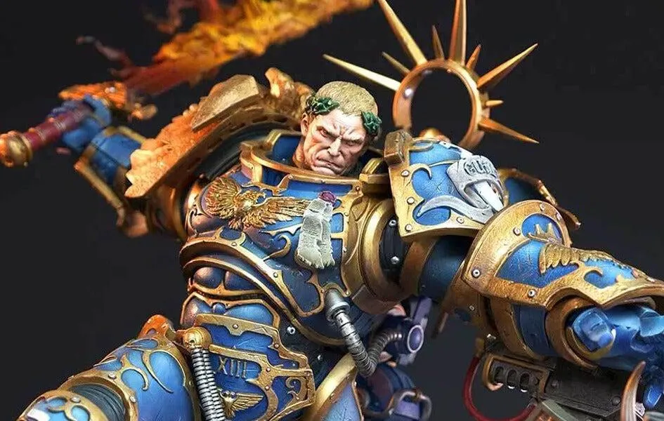 Warhammer 40,000: Guilliman vs Chaos Space Marine Statue Diorama YouTube Background