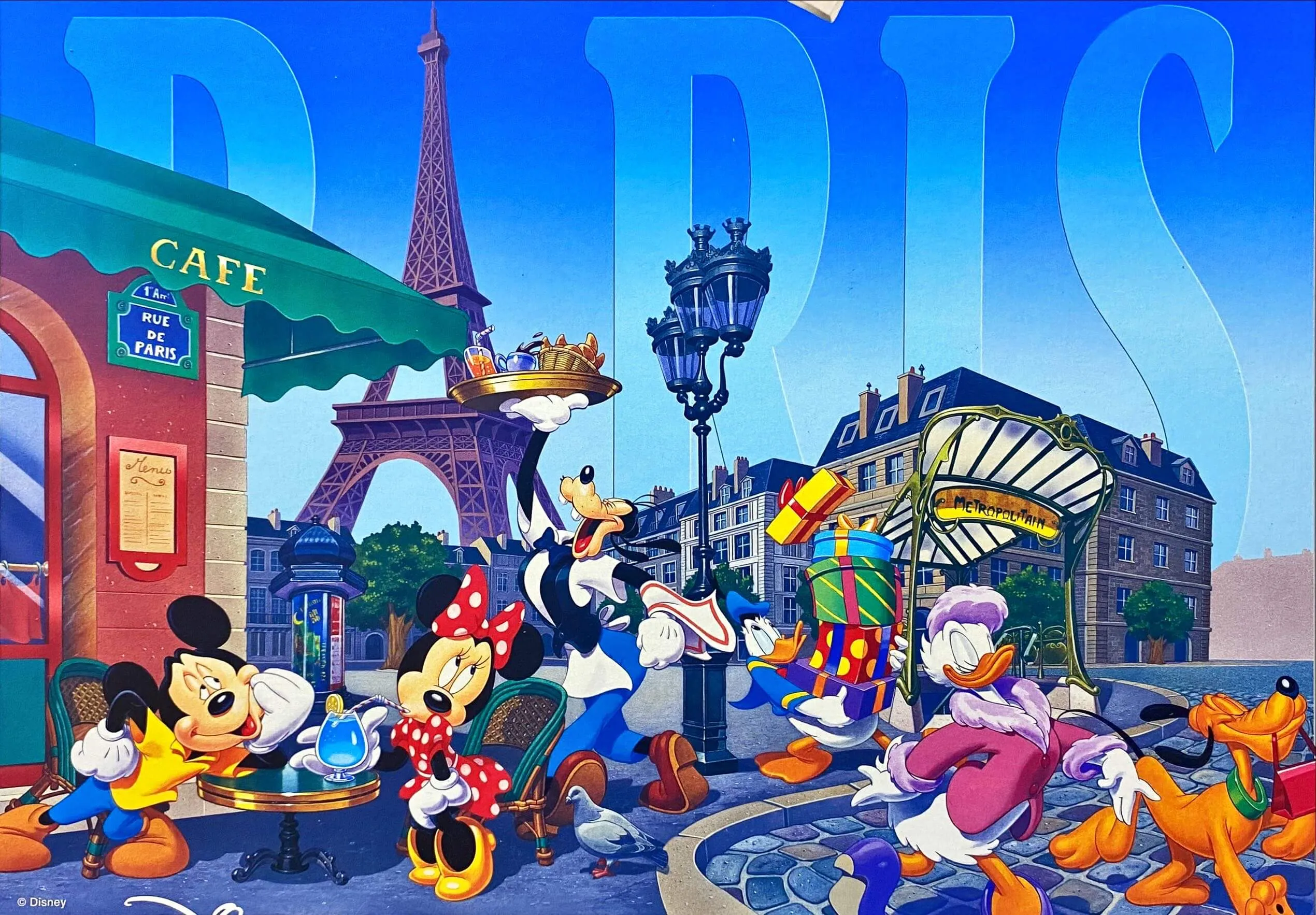 Limited Unit Gift wrapping Disneyland PDL10-03010??Paris??1000 Pieces Jigsaw Puzzle