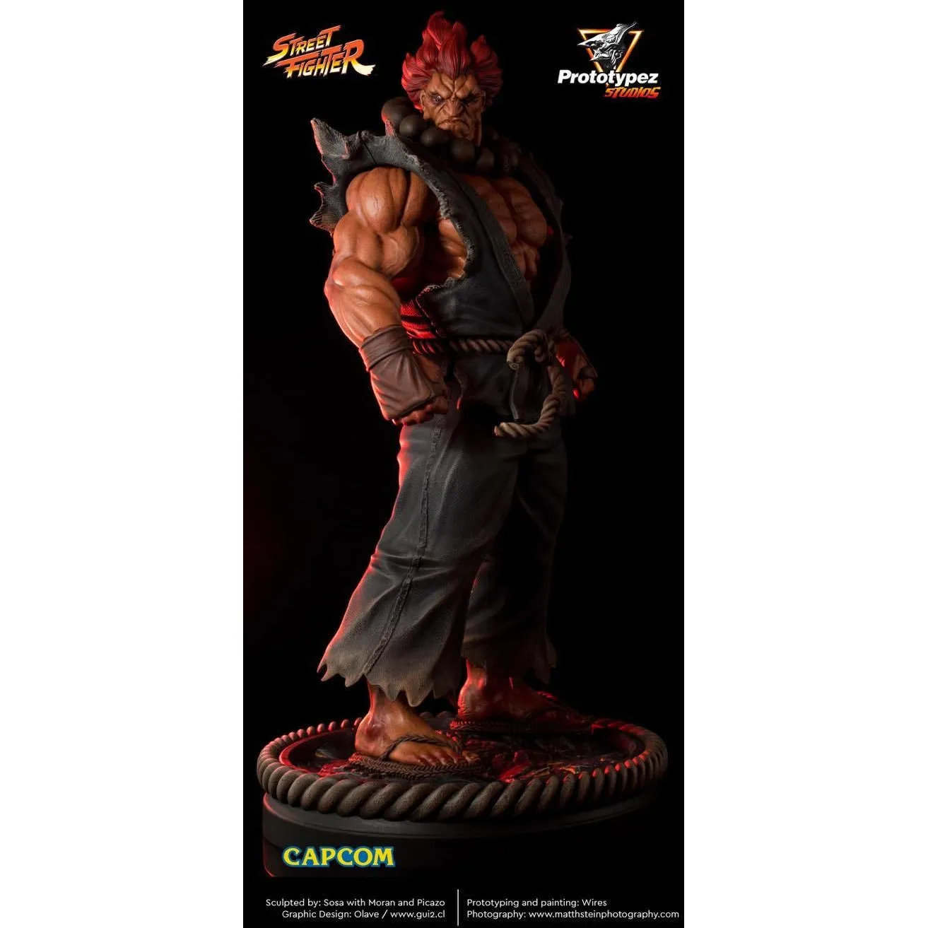 Street Fighter Classic AKUMA Statue Video Game Adaptation