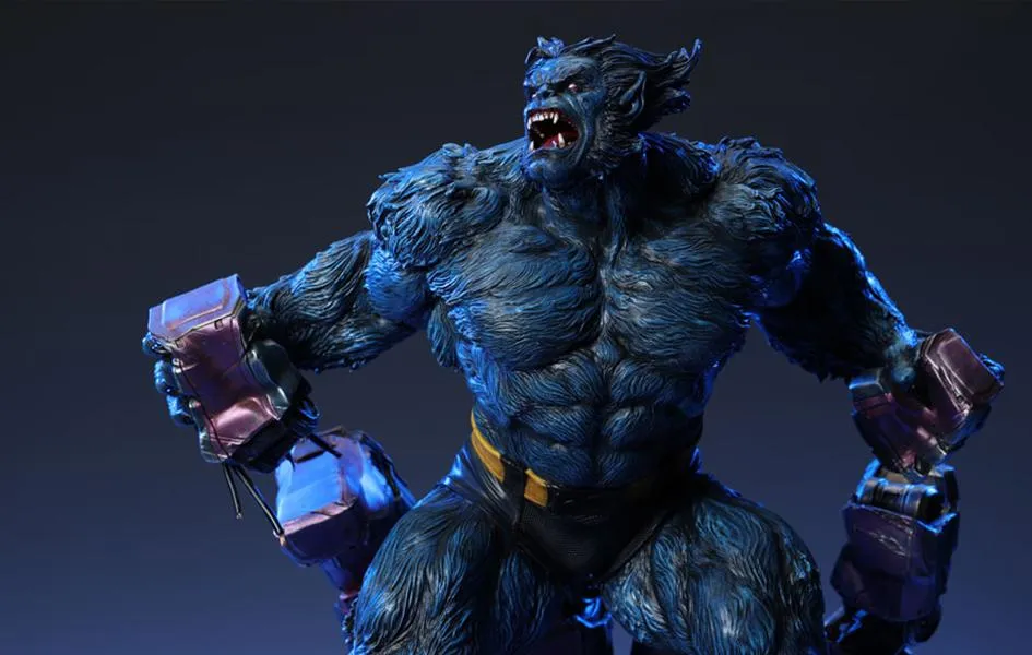 X-Men: Beast 1/4 Scale Premium Statue Console Game Legendary Status