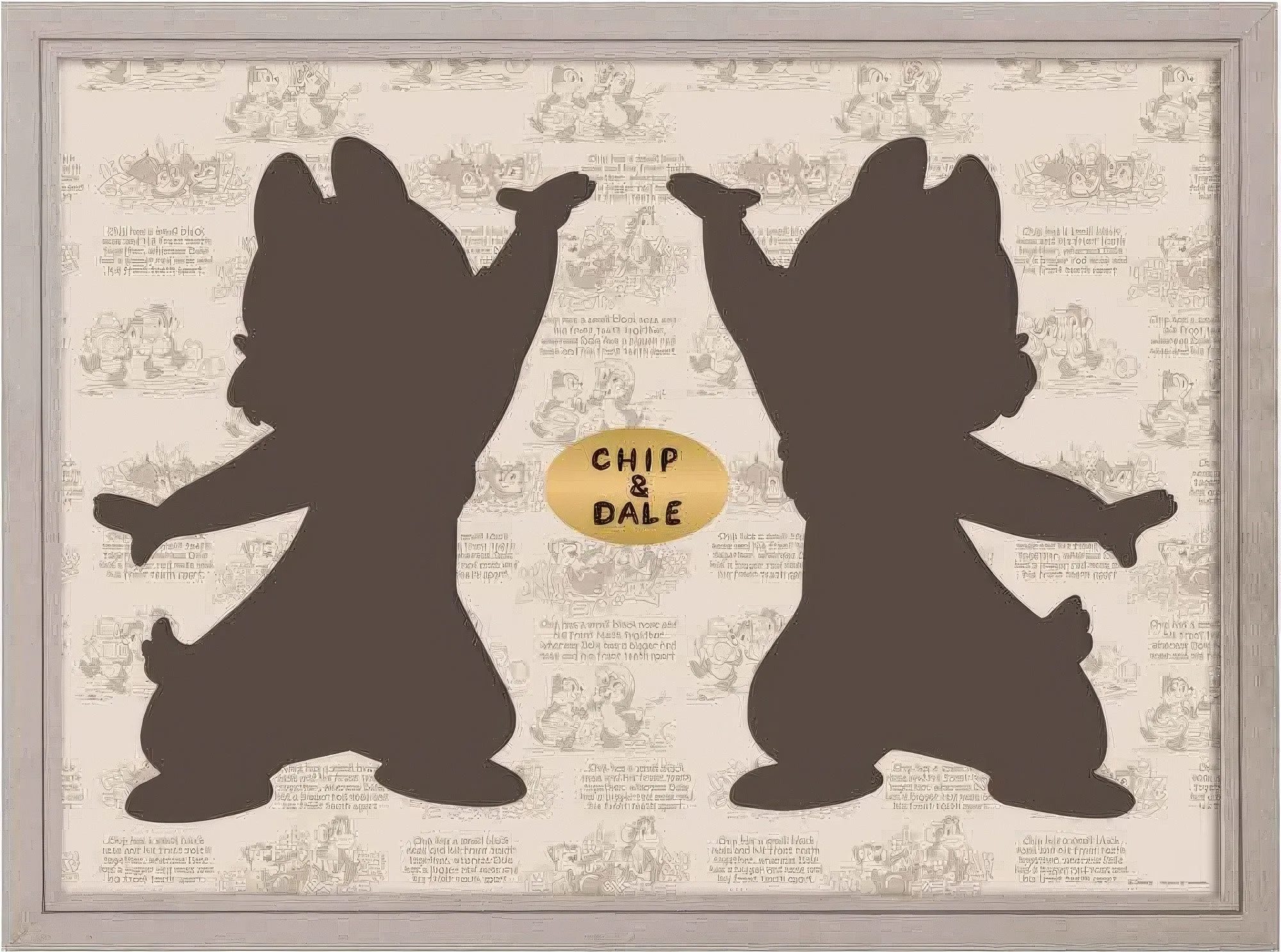 Yanoman 16177-0550??Chip & Dale??Puzzle Frame Celebrity Doll