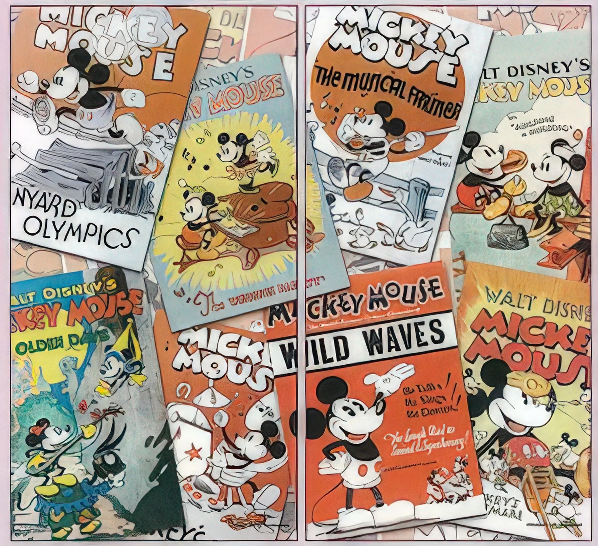 Yanoman 2300-02??Classic Mickey Collection??120 Multipack 2 Jigsaw Puzzle Digital Sculpt Fantasy Creature