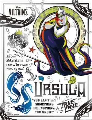 Yanoman 42-90??[Villains] Black Silver - Ursula??300 Pieces Jigsaw Puzzle Limited Toy Porcelain Doll